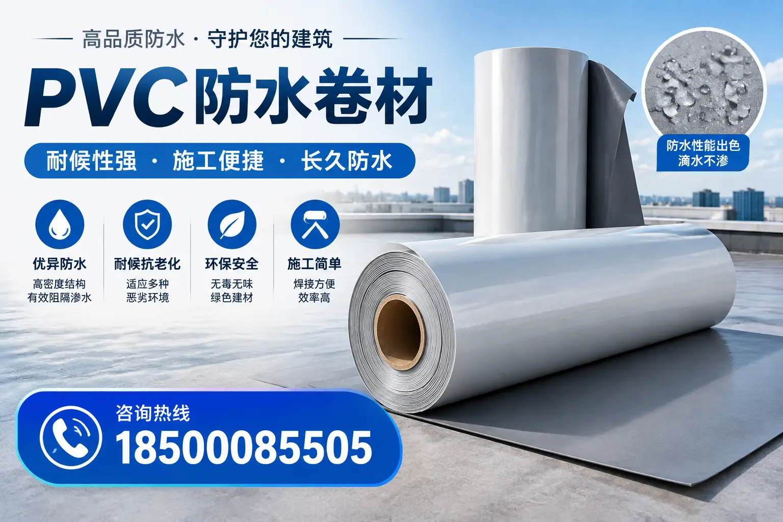 pvc防水卷材在鄂州的行业应用前景分析